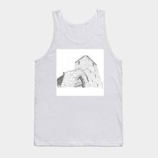 St Serf's Tower, Dysart in Scotland Tank Top